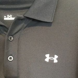 UNDER ARMOUR Polo Golf Shirt - Black - XL